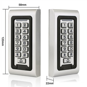 Sistema di controllo accessi rfid con tastiera a porta singola in metallo rfid impermeabile autonomo con allarme - Product Image 4