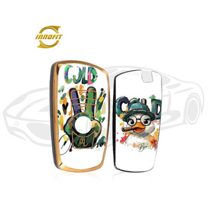 Innofit TA-0009漫画ダックパターンカーキーカバーTPUカスタマイズBMW Tata WM NIO Isuzu MINICooper Volvo XPENG - Product Image 1