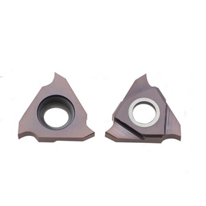 Inserto acanalado CNC TGF32L, 0,5-1,5mm, herramientas de torneado de carburo de tungsteno, insertos de ranura superficial Triangular para acero inoxidable - Product Image 1