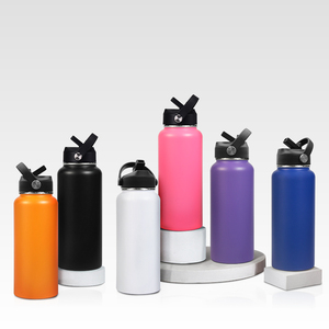 Bán buôn thép không gỉ chân không <span class=keywords><strong>Flask</strong></span> 1L quân đội màu xanh lá cây đôi tường nhiệt chai với xử lý xách tay biểu tượng tùy chỉnh - Product Image 4