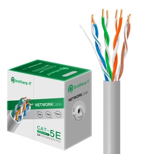 Cat5e abgeschirmtes Kabel Computer Netzwerk kabel Twisted Pair 24AWG F/UTP Lan Kabel PVC Mantel OFC - Product Image 6