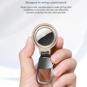 Trend Apple Airtags için 2024 yeni su geçirmez silikon koruyucu kapak deri koruyucu kılıf Airtag için manyetik anahtarlık durumda - Product Image 5