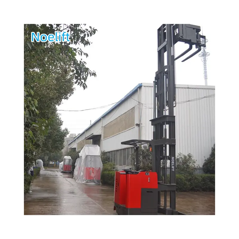 1ton Standing three-way stacker 5 Meters triplex Mast 3-Way Electric Forklift with rotating fork