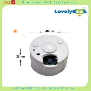 Werkseitig benutzer definierte Sound box Druckknopf Voice Recorder Gerät Mini Record able Voice Musik modul für Plüsch tier und Puppen
