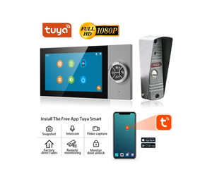WIFI HD 1080P 7 Inch <strong>Touch</strong> Video <strong>Intercom</strong> <strong>System</strong> Support Multiple Door Opening Methods Doorbell <strong>With</strong> Tyua APP - Product Image 3