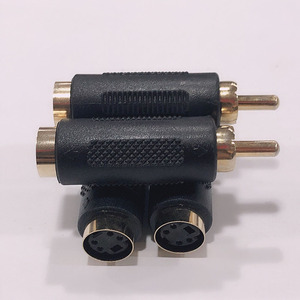 Adaptador de audio Lotus RCA uno dividido en dos convertidor RCA macho a 2RCA hembra RCA - Product Image 3