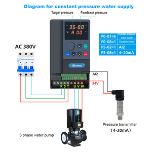 深センMドライバーVFD1〜3相コンバーター3hpモーター可変周波数ドライブ2.2kw - Product Image 2