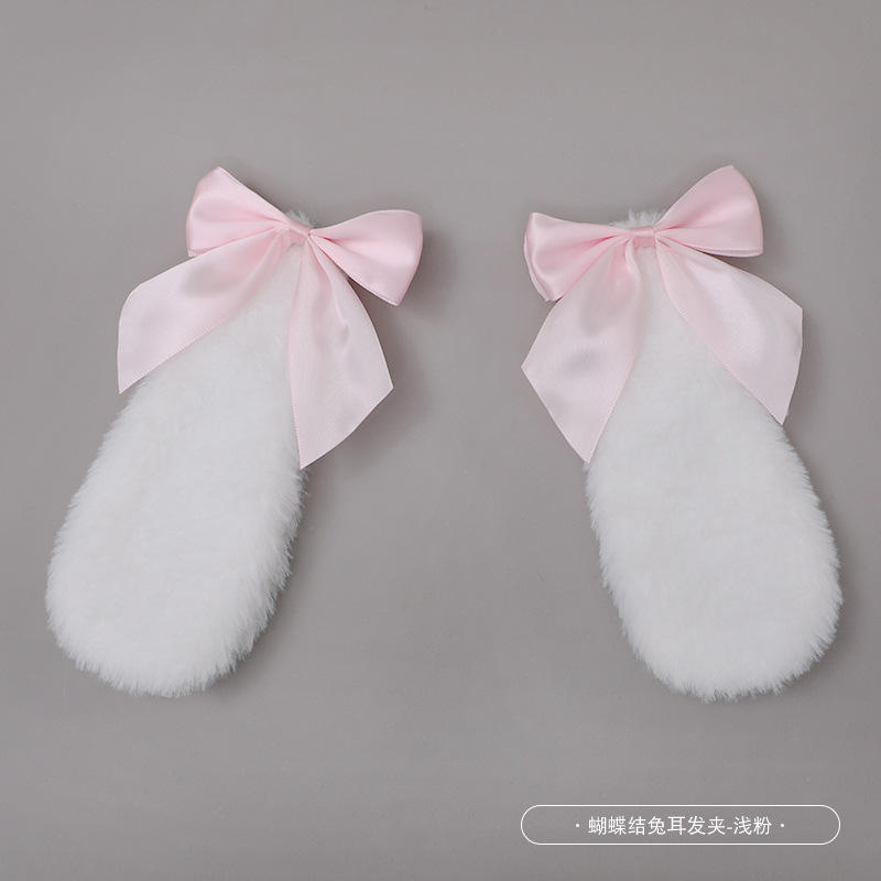 White Rabbit Ear Light Powder Bow