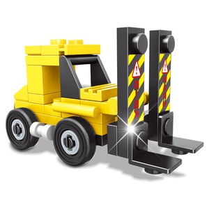 Robot de programación educativa, montaje de coche con Control remoto eléctrico, juego de bloques de construcción de partículas pequeñas