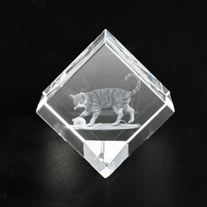 Jy Sản phẩm mới bán sỉ K9 pha lê <span class=keywords><strong>Cube</strong></span> 3D khắc laser tinh thể thủ công mỹ nghệ quà tặng doanh nghiệp - Product Image 5