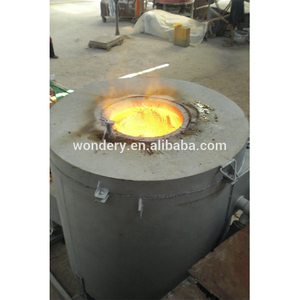 Natural Gas Fired Tilting Rotary Type Aluminium Scraps <strong>Crucible</strong> Melting Furnace