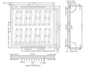 Werks hersteller zur Herstellung eines monochromen zweireihigen 8-Zeichen-7-Segment-TN/HTN-LCD-Displays - Product Image 6