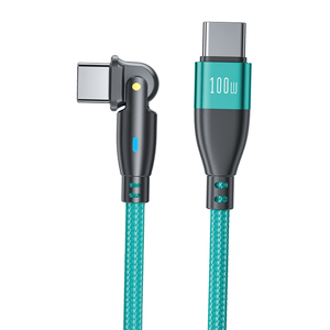 USB Type-C Charging Cable Type C to C <strong>2</strong> <strong>in</strong> <strong>1</strong> Fast Charging Cable 180 Degrees Rotate Data Cable Super Fast Charge PD 100W Charger - Product Image 6