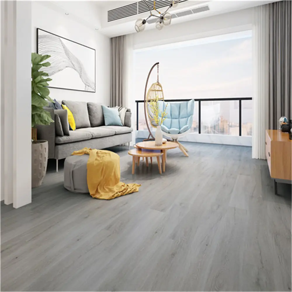 Piso de engenharia de piso laminado de cor branca lavada ou personalizada China 8 mm Hdf Mdf