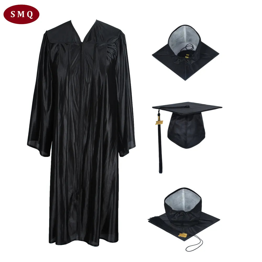 Bonnet et robe de graduation rose pour l'école personnalisés