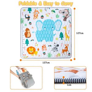 Yumuşak bebek oyun matı bebek oyunu sınır ötesi anti-sonbahar kalınlaşmış emekleme paspası kaymaz çocuk oyun matı - Product Image 4