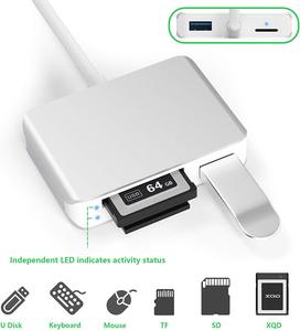 멀티 카드 리더 어댑터 5Gbps 읽기 작가 XQD 카드 리더 소니 G & M 시리즈 XQD/XQD TF/<span class=keywords><strong>SD</strong></span>/SDHC 카드 - Product Image 3