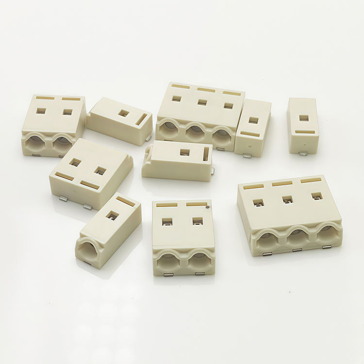 PCB Terminal Block Quick Connect Push-type LED Quick Connection Wire Connectors 2052-1P 2P 3P