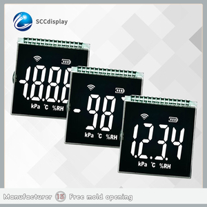 Sıcak satış özelleştirilmiş VA negatif 5V gerilim ekran LCD 14PIN arayüz modülü küçük boyutu 7 Segment ekran modülü