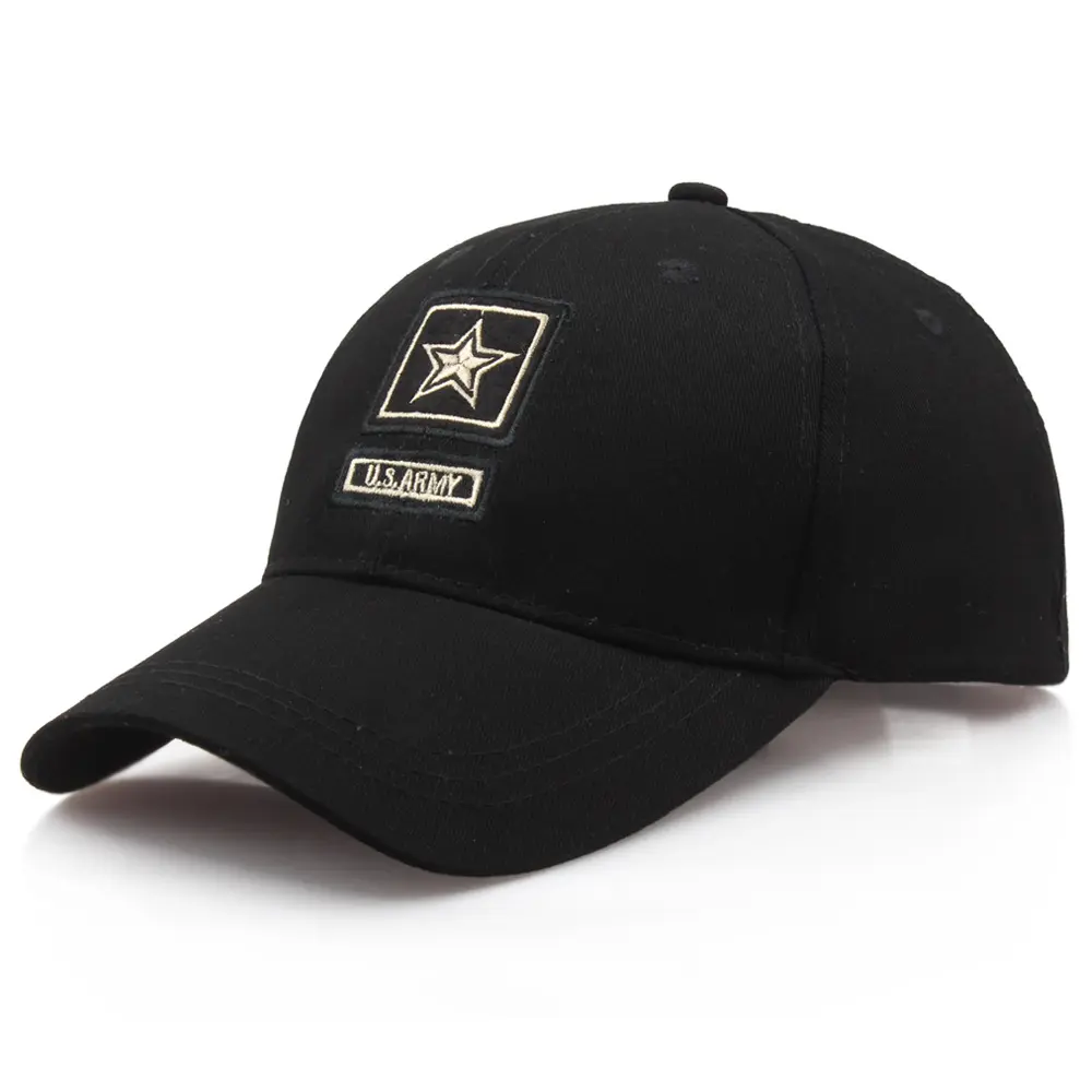 หมวกเบสบอลสีดำ U.S.A หมวกทหารผ่านศึก