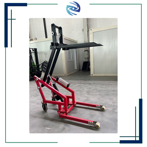 Ahorro de tiempo Mejor control Carga Descarga 500kg 700kg 1,7 m Apilador de elevación de brazo de flexión hidráulico eléctrico para contenedor de camión