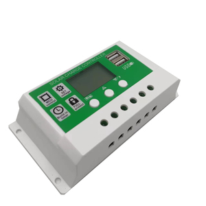 PWM 10A 20A 30A 12V/24Vソーラー充電コントローラー、デュアルUSBポートオフグリッドソーラーパネルコントローラー - Product Image 2