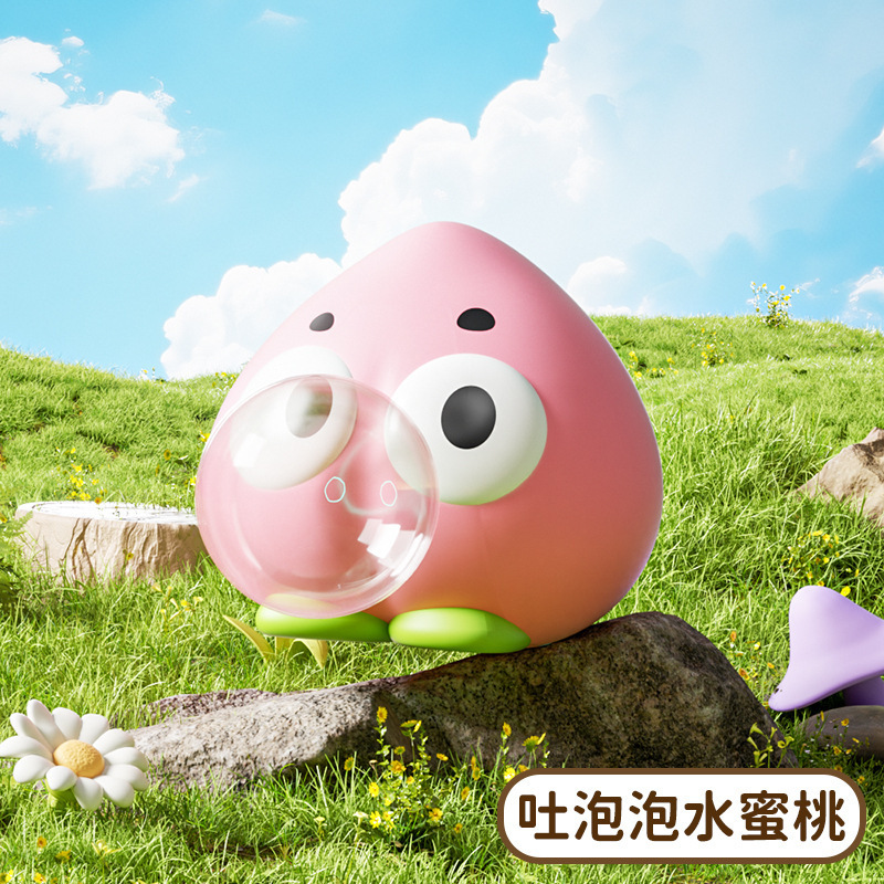 Squeeze toy-bubble peach