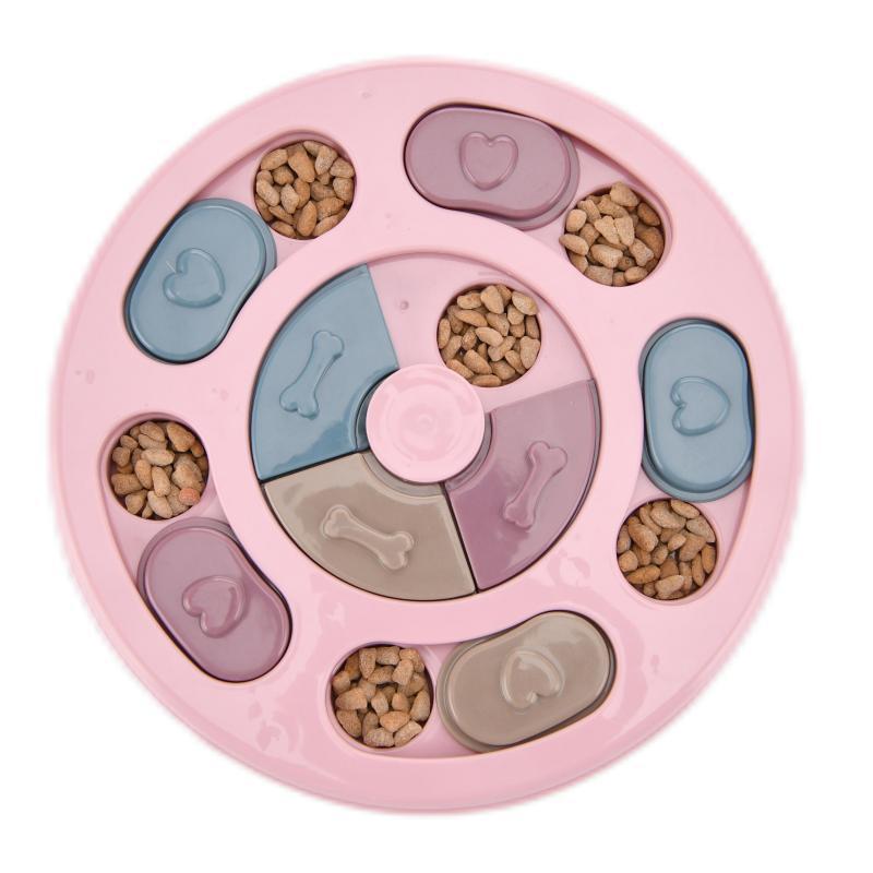 Round-pink-cat and dog toy