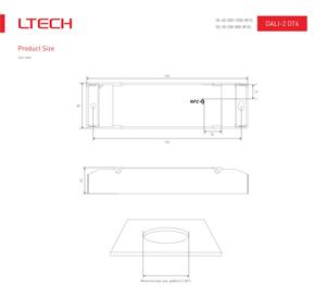 LTECH DALI NFC Voll befehl Nahfeld programmierung Konstant strom Intelligenter Dimm treiber 30W 200-800mA