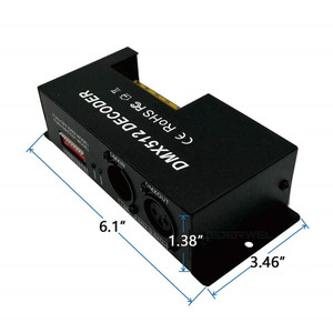 4 Channel DMX <strong>Decoder</strong> RGBW PWM <strong>DMX512</strong> Dimmer Driver RGBW <strong>LED</strong> Strip Light Controller Input 12V-24V DC - Product Image 3