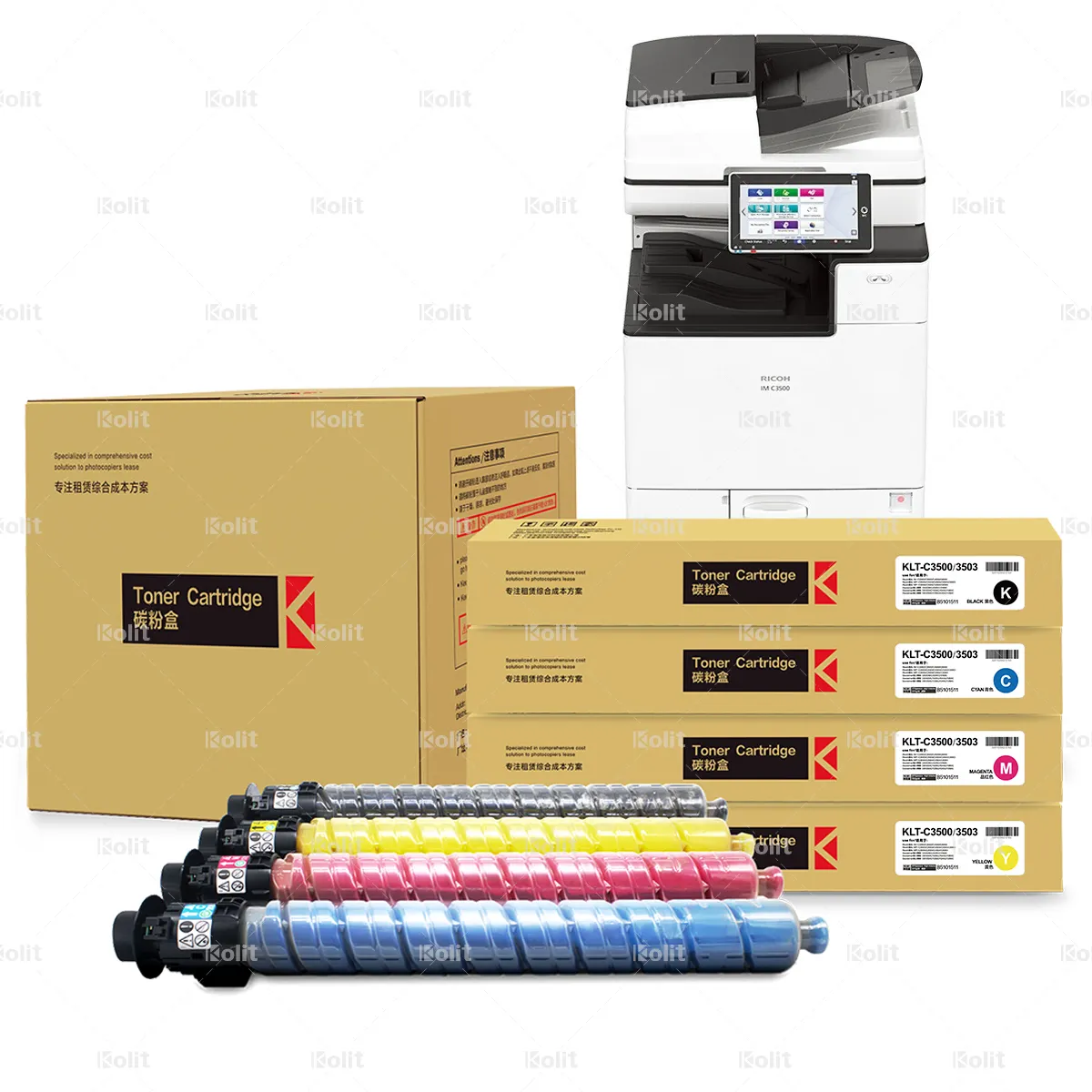 Toner cardridge asli KLT-C3500/3503 bubuk Toner isi ulang untuk Ricoh IM-C3000/C3500/C4500/C6000 Copier Toner