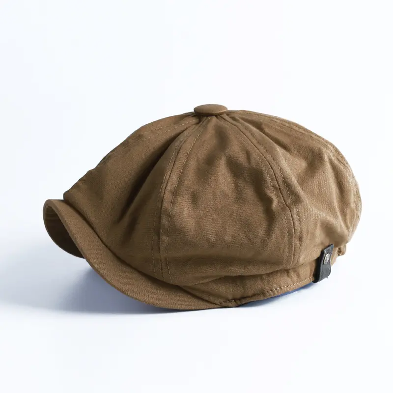 가을 겨울 면화 여러 크기 다목적 영국 레트로 남성 한국어 갯벌 모자 8 패널 Newsboy 모자 베레모 모자