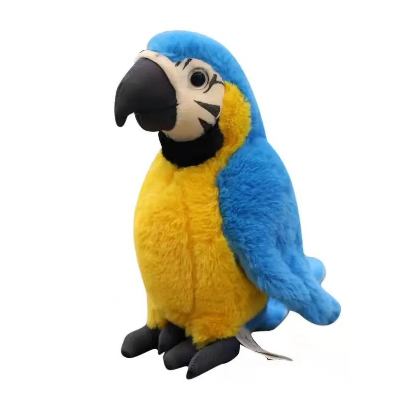 Registratore vocale parlante bambini simulazione elettronica educativa animali peluche pappagallo morbido ripeti giocattolo parlante