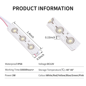 RCJ LED ışıkları 12V LED Mini ışık işareti Lens LED modül lamba 4000K enjeksiyon uzaktan kumanda 5730 LED modülleri - Product Image 4