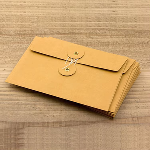 Business Office-Umschlag aus Kraft papier nach Maß mit Knopf verschluss Wasserdichte und tragbare recycelte Materialien - Product Image 5