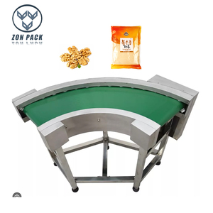 工厂自动生产线90 180度聚氯乙烯曲线转向带式输送机 - Product Image 1