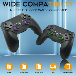 Multi-Mode Gaming <strong>Controller</strong> BT Wireless Gamepad for Mobile/PC/TV Rechargeable Ergonomic Joystick with <strong>Custom</strong> Buttons for <strong>PS4</strong> - Product Image 2