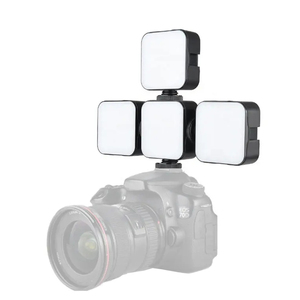 卓上スタンド付きLEDビデオライトカメラライトミニVlogパネルランプポータブル写真フィル照明 - Product Image 2