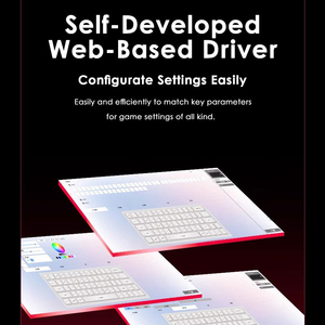 Teclado de disparo rápido Efecto Hall Controlador basado en la web Interruptores magnéticos de precisión de 0,01mm Teclado de computadora para juegos 63 teclas - Product Image 4