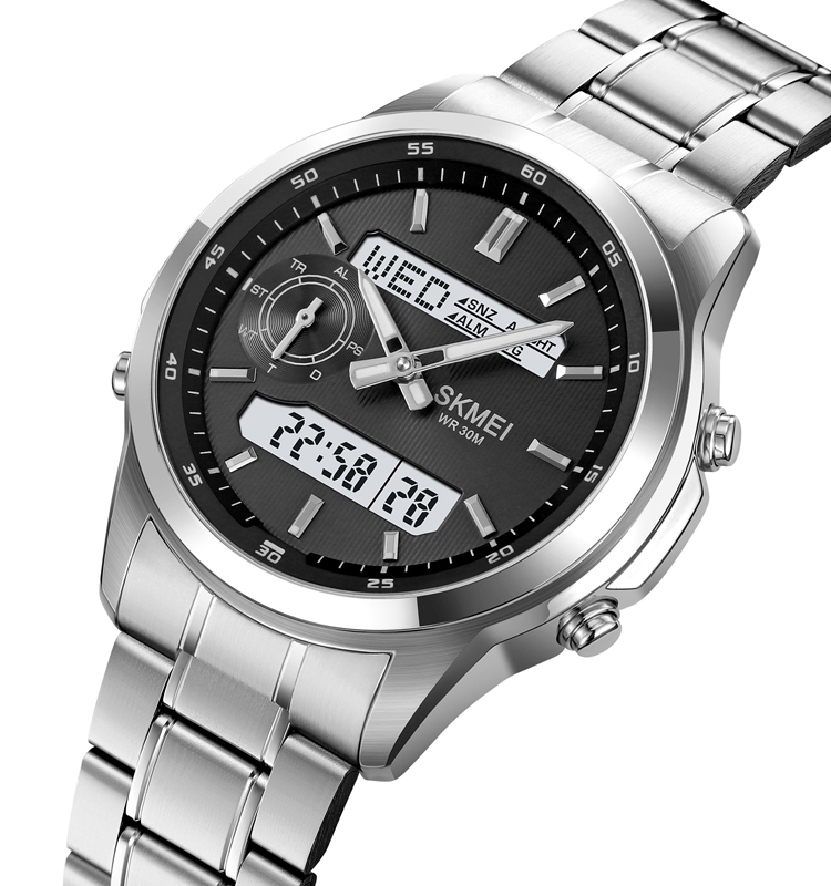 silver/black