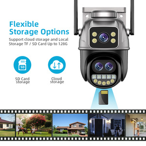 Icsee 9MP 8xZoom çift Lens kablosuz Ptz kamera iki yönlü açık 6MP çift Lens ve çift ekran kamera Wifi 8x çift Lens Ptz kamera - Product Image 5