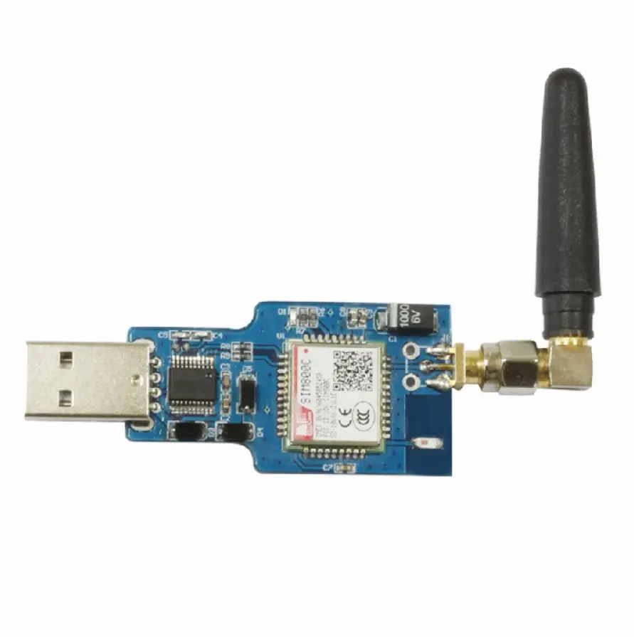 Четырехдиапазонный GSM/GPRS SIM800C имеет Bluetooth-SMS, отправку и прием USB к GSM-модулю