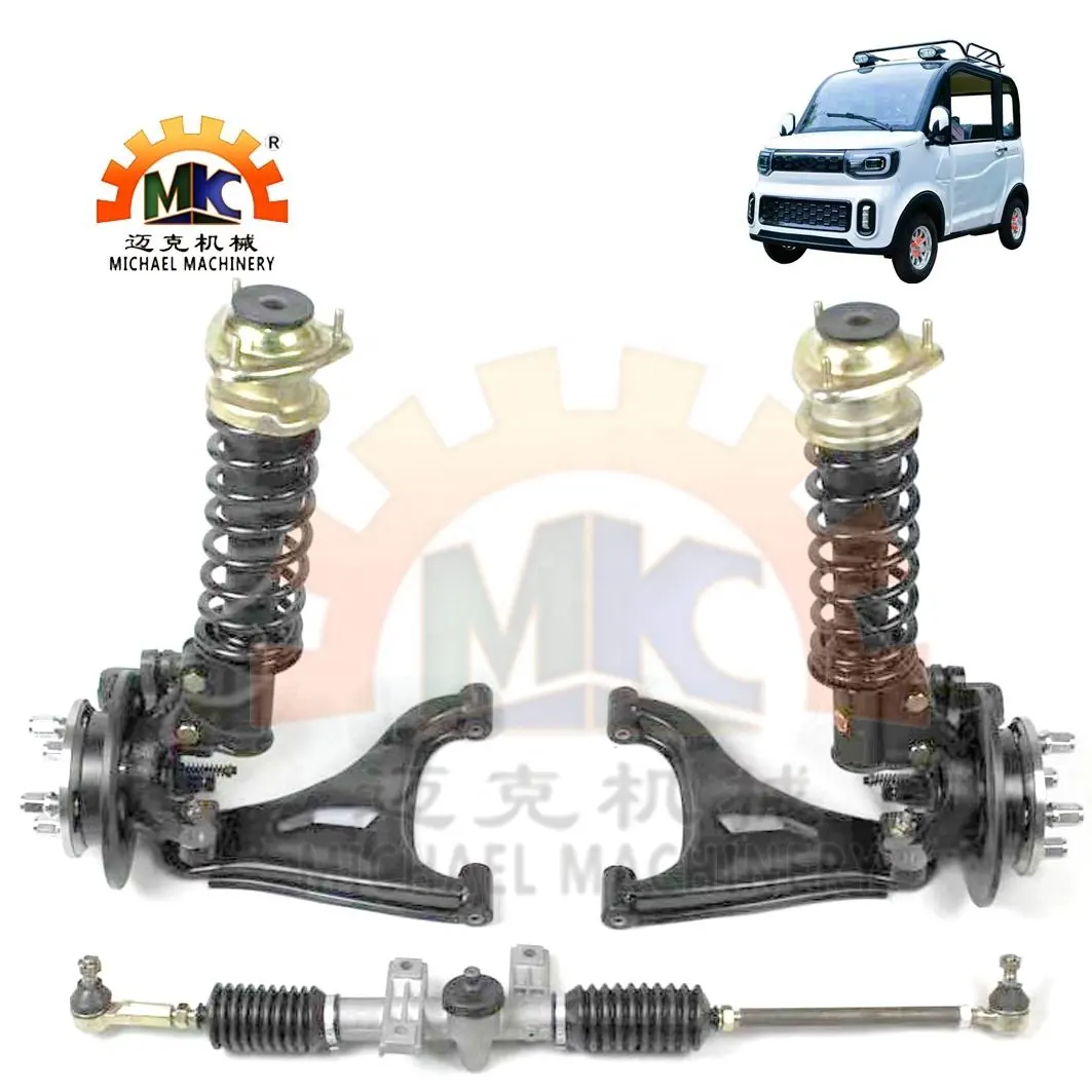 4X2 Kendaraan Listrik Truk Bus Mobil Golf Cart Scooter Buggy Roda Kecil Depan Steer Axle dengan Suspensi Mcpherson Independen