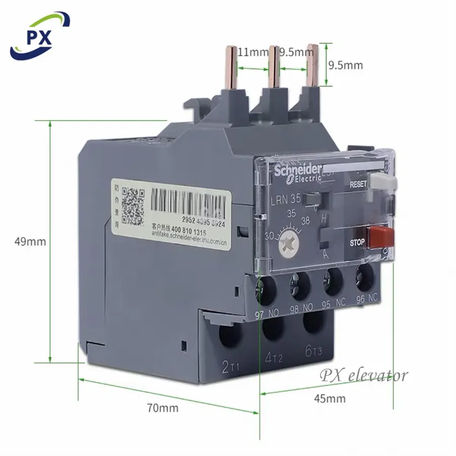 Relé de sobrecarga térmica pólo triplo elétrico LRN10N LRE LC1N LRN01N LRN02N LRN03N LRN04N LRN05N LRN05N LRN06N LRN07N interruptor do contator