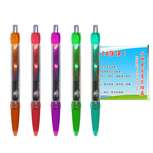 X702独特的拉出式旗笔，内有卷轴纸促销塑料旗笔学生Uasge广告笔
