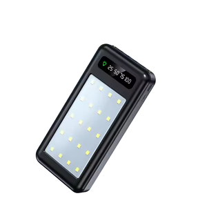20000mAh Power Bank with Lanyard <strong>Design</strong> Mobile Phone Holder 2USB <strong>Output</strong> &amp; 1 4 Charging Cable Strong Light Camping Lamp - Product Image 1