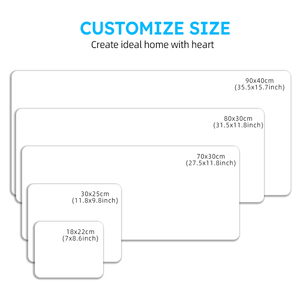 Tùy Chỉnh Trắng Mousepad Phim Hoạt Hình Trống Cao Su Thảm Không Thấm Nước Sàn Nhà Bếp Mat Cho Thăng Hoa In Nhà Máy Bán Buôn - Product Image 4