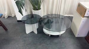2つの金属テーブルのセット高品質手作りデザイナーセンターテーブル丸型卸売高級新しい金属コーヒーテーブル - Product Image 4