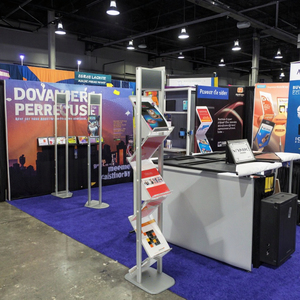 Xách tay kim loại hiện đại có thể gập lại <span class=keywords><strong>Zig</strong></span> <span class=keywords><strong>Zag</strong></span> Văn Học đứng 4 túi lưu trữ cho bền nhẹ pop-up Rack hiển thị cho - Product Image 2