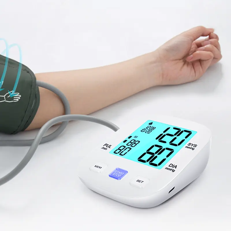 BP Machine Digital Blood Pressure monitor tensiometro elettrico portatile Smart muslimay Arm Blood Pressure Machine